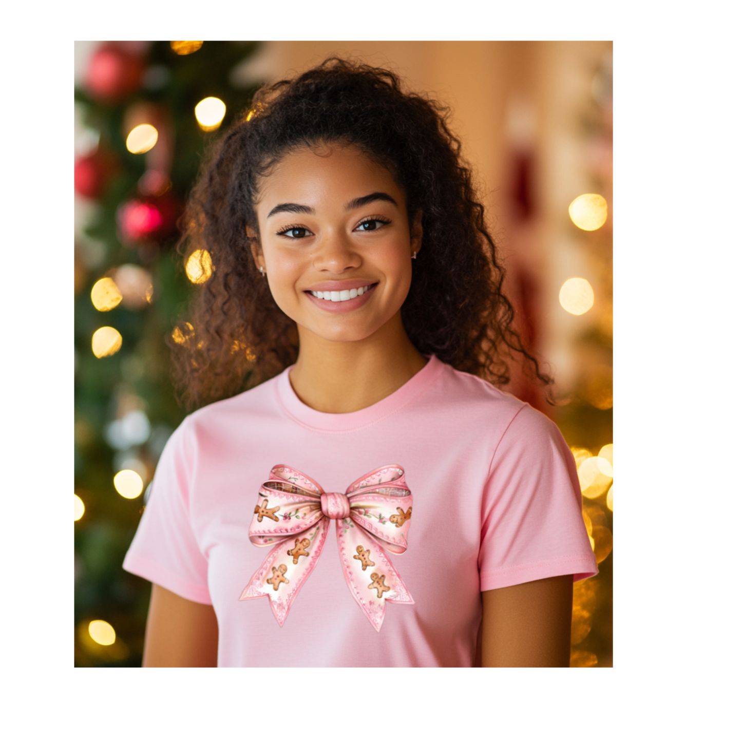 R13 GINGERBREAD BOW SHIRT