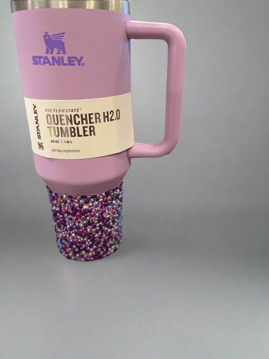 CUSTOM Rhinestone 40 oz. LAVENDER