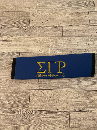 Sigma Gamma Rho seatbelt cover