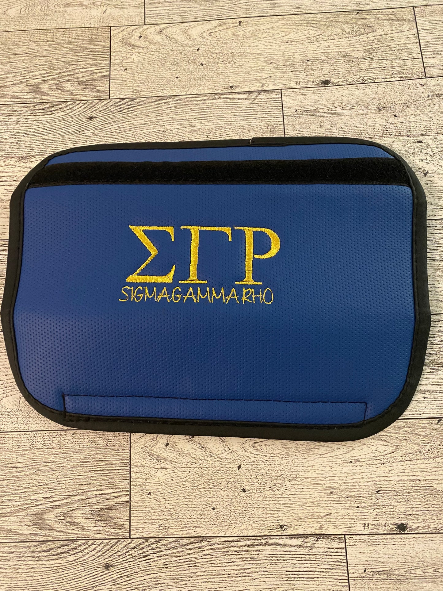 Sigma Gamma Rho seatbelt cover