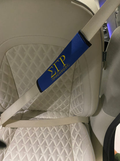 Sigma Gamma Rho seatbelt cover