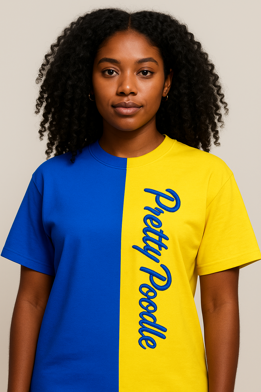 Sigma Gamma Rho Embroidered T-Shirt – Pretty Poodle Color Block Tee – Threaded Rhoyalty Limited Edition