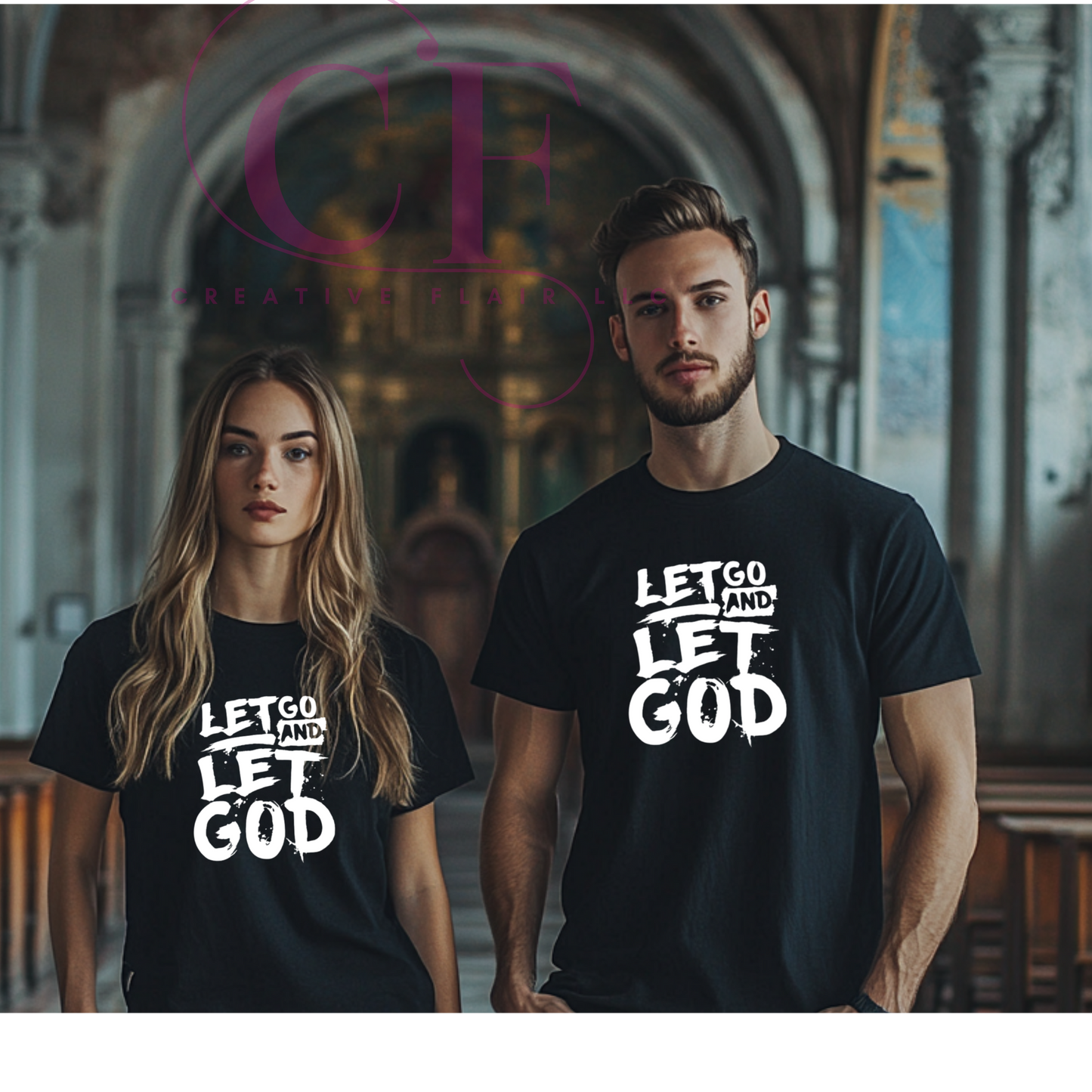 C27 LEt GO AND LET GOD (WHITE)(UNISEX)