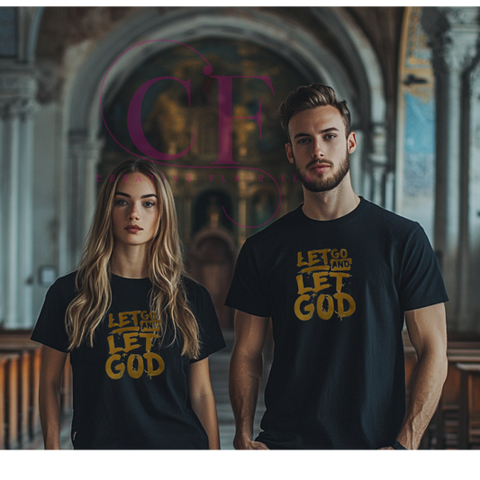 C26 LE GO AND LET GOD (GOLD)(UNISEX)