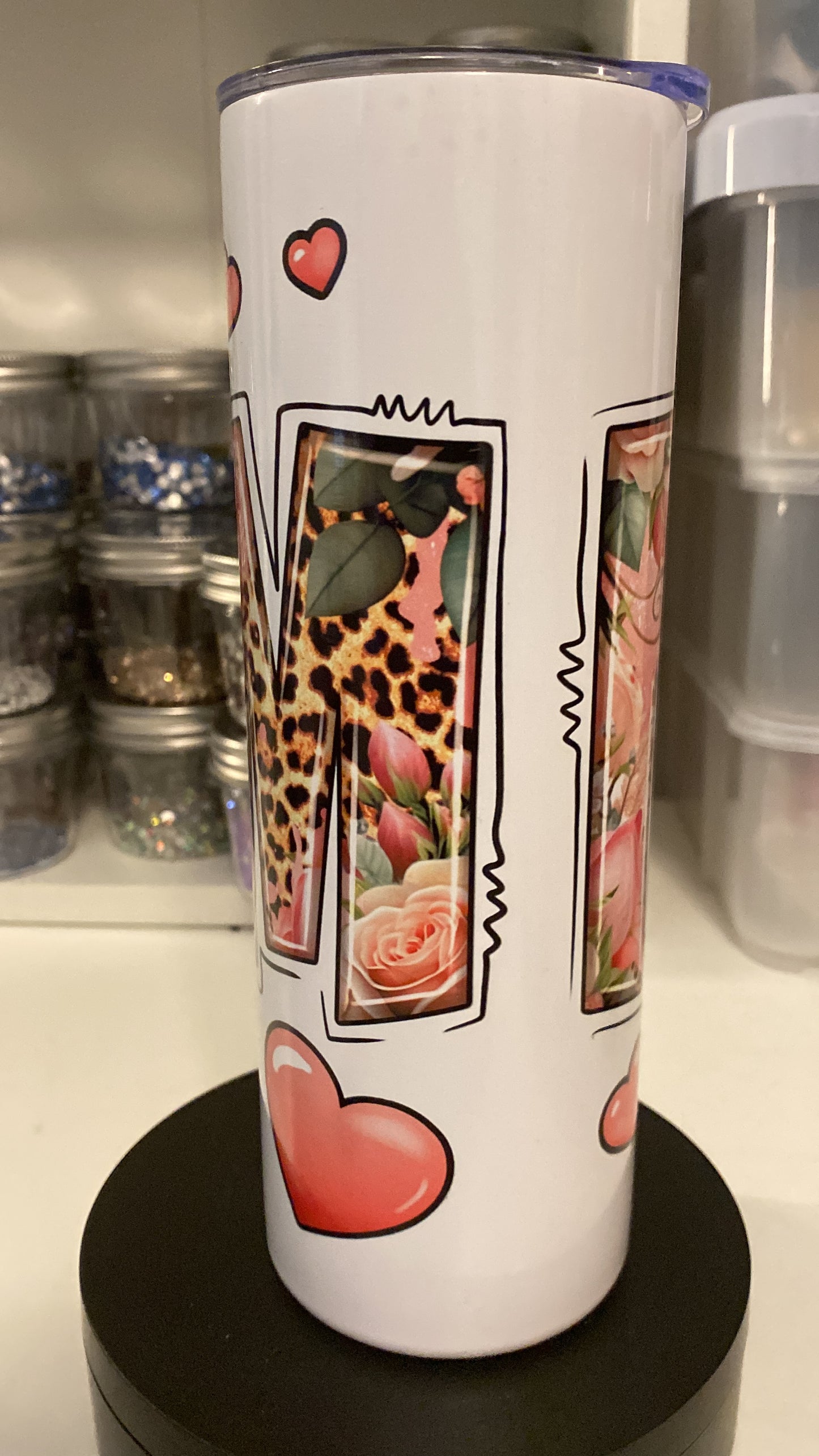 Mom Life skinny 20oz tumbler - Creative Flair LLC