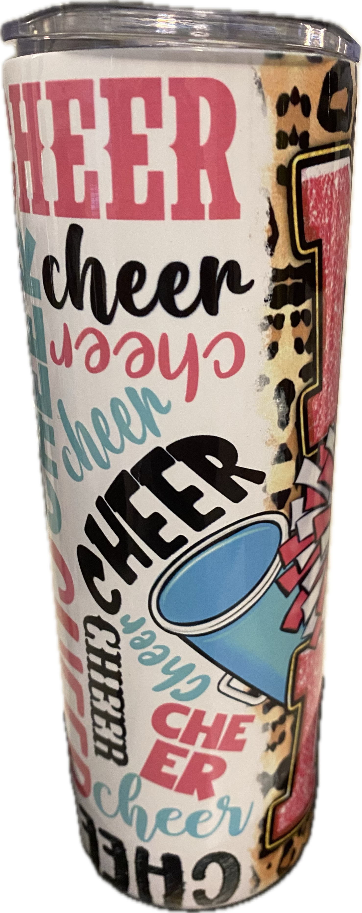 Cheer mom 20oz Skinny Tumbler - Creative Flair LLC