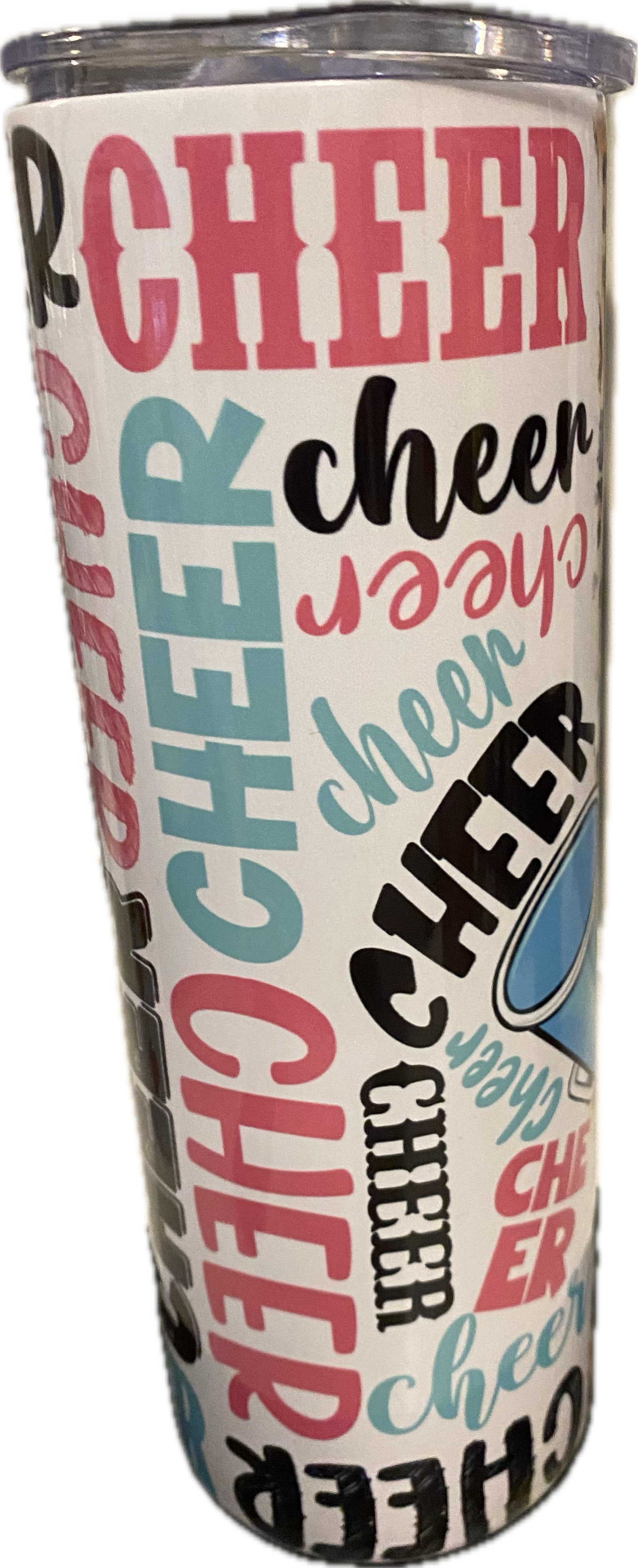 Cheer mom 20oz Skinny Tumbler - Creative Flair LLC