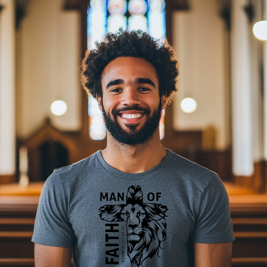 Man of Faith Unisex T-shirt - Creative Flair LLC